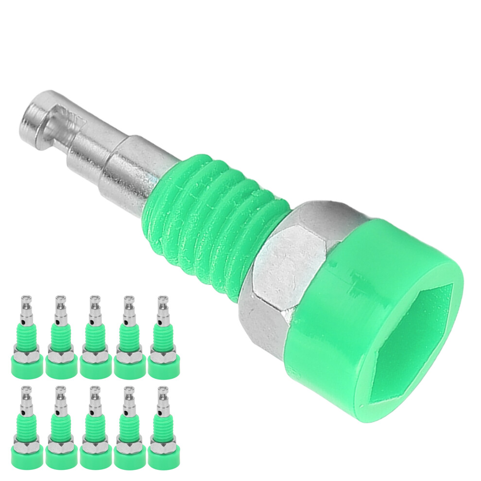 Electronic 2Mm Banana Female Jack Socket Connectors 10Pcs Panel Green 8301390445160