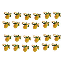 24 Piezas de Servilleteros de Limón, Servilleteros de Verano, Servilletero de Frutas Tropicales, Hebilla Decorativa para Verano, Cumpleaños, Boda,