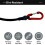 Elastic Tie Down Bungee Strap Heavy Duty Bungee Cord with-30CM 3