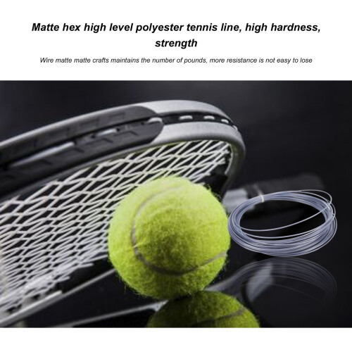 Professional Grey Polyester Tennis String 12m/39.4ft 1.24mm 2