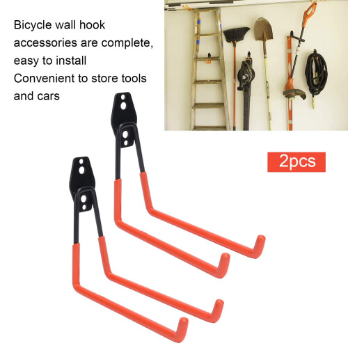 Garage Wall Hooks Heavy Duty Storage Hooks for Tools and Ladders, Orange SpaceSaving Wall Mount 1