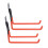 Garage Wall Hooks Heavy Duty Storage Hooks for Tools and Ladders, Orange SpaceSaving Wall Mount 4