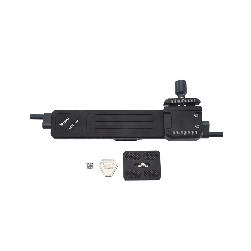 Xiletu Lcb-20M Macro Photography Guide Rail With 1Mm Precision Adjustment For Dslr Cameras Tripod Ballheads 4714110984797