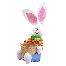 Decorazioni Pasquali, Simpatico Coniglietto Pasquale, Cestino, Uova, Caramelle, Regali, Custodia, Borsa per Conigli, Decorazione per Feste