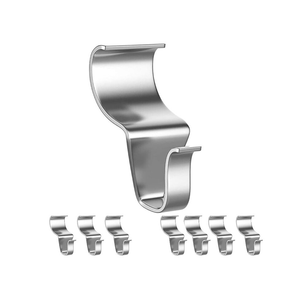 8Pcs No-Hole Hooks Hangers, S-Shaped Hook To Hide Wall Joints, Hook For Outdoor Decoration 6033961834524