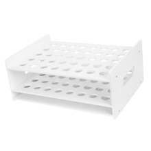 40 Hole Wooden Scissors Rack for Classroom, Durable Wooden Construction, Compact Desktop Organizer