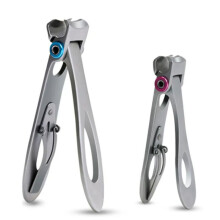 2PCS Large Opening Nail Clippers Thick Nail Trimmer Stainless Steel Professional Large Opening Nail Tool,Silver