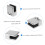 Glass Shelf Brackets 4pcs Non Wall Mounted Rectangular Holders NoDrill Freestanding Bathroom Use 3