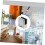 Glass Shelf Brackets 4pcs Non Wall Mounted Rectangular Holders NoDrill Freestanding Bathroom Use 5