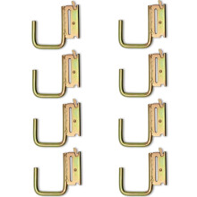 8PCS Heavy Duty E Track J Hooks 1900lbs Load Capacity Quick Slide Installation for Trailer Garage Storage
