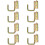 8PCS Heavy Duty E Track J Hooks 1900lbs Load Capacity Quick Slide Installation for Trailer Garage Storage 1