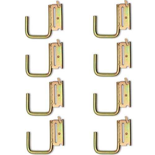 8PCS Heavy Duty E Track J Hooks 1900lbs Load Capacity Quick Slide Installation for Trailer Garage Storage