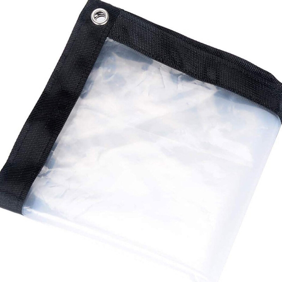 Clear Heavy Duty Waterproof Tarp 3X7 Ft With Grommets, Reinforced Transparent Tarpaulin For Outdoor Protection 9092120616644