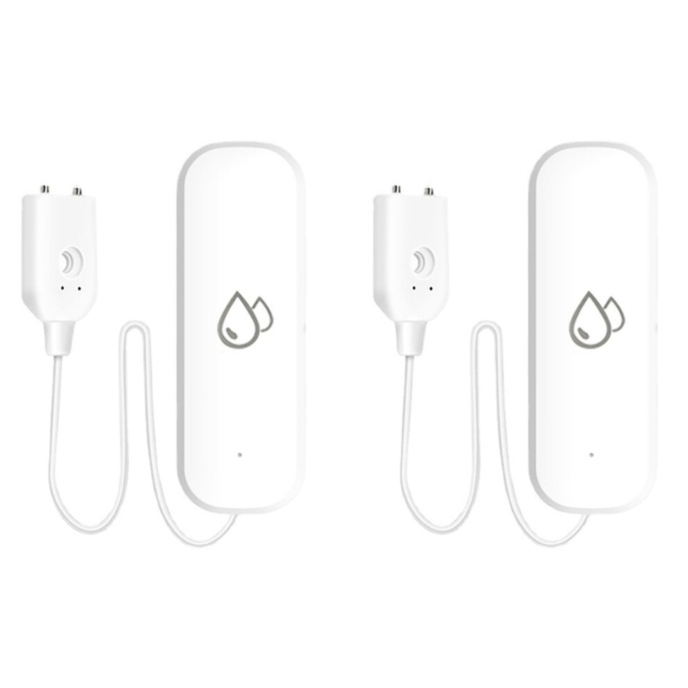 2 Pack Smart Wifi Water Leak Detector With Instant Alert And Audible Alarm For Home Basement Kitchen 9455672138376