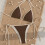 Women's Two Piece Swimsuit, , Strappy Triangle-brown M 6