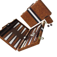 Ensemble de jeu de société de Backgammon Portable, avec