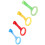 4pcs Baby Toddler Pull Up Rings Plastic Walking Support Safe Ergonomic Design 4