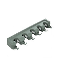 Mop and Broom Holder Wall Mounted Rack, SpaceSaving Storage Clip for Garage Bathroom Garden, 1pcs Light Dark Green