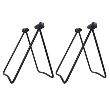2pcs Bike Storage Stand with Foldable Design and Stable Upright Support for SpaceSaving Parking Black