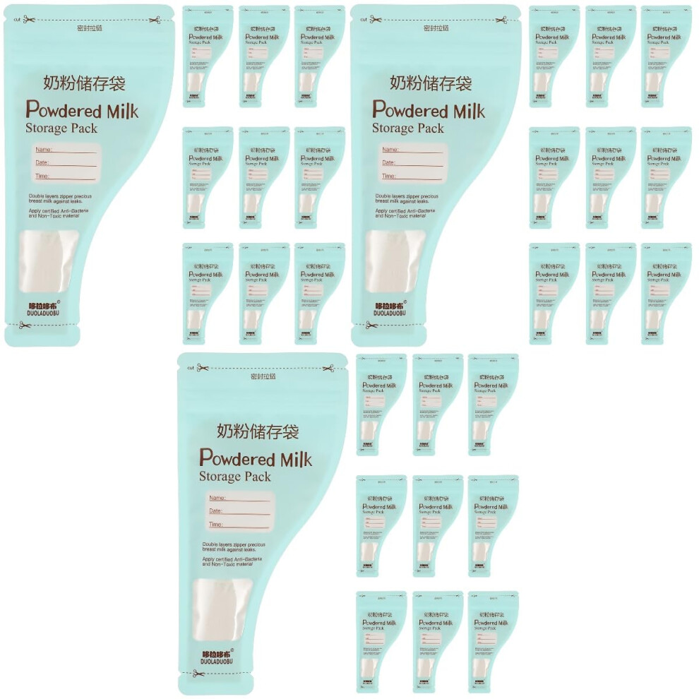 90pcs Premeasured Breastmilk and Formula Storage Bags, Disposable Hygienic Travel Pouches for Baby Feeding