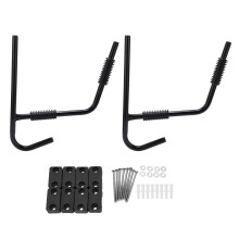 Heavy Duty Kayak Wall Mount Rack with Detachable Metal Support, SpaceSaving Storage for Garage or Shed