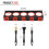 Spray Bottle Holder Wall Mounted Storage Rack with AntiSlip Rail and MultiTool Hooks 21.6x4.7 2