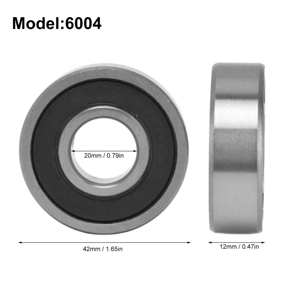 6004 10Pcs Miniature Bearings Rubber Sealed