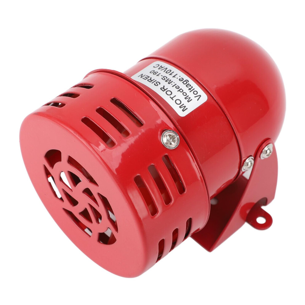 110V Industrial Warning Siren With Electric Strobe Horn, 110Db Heavyduty Alarm For Factory School Home 9330225950653