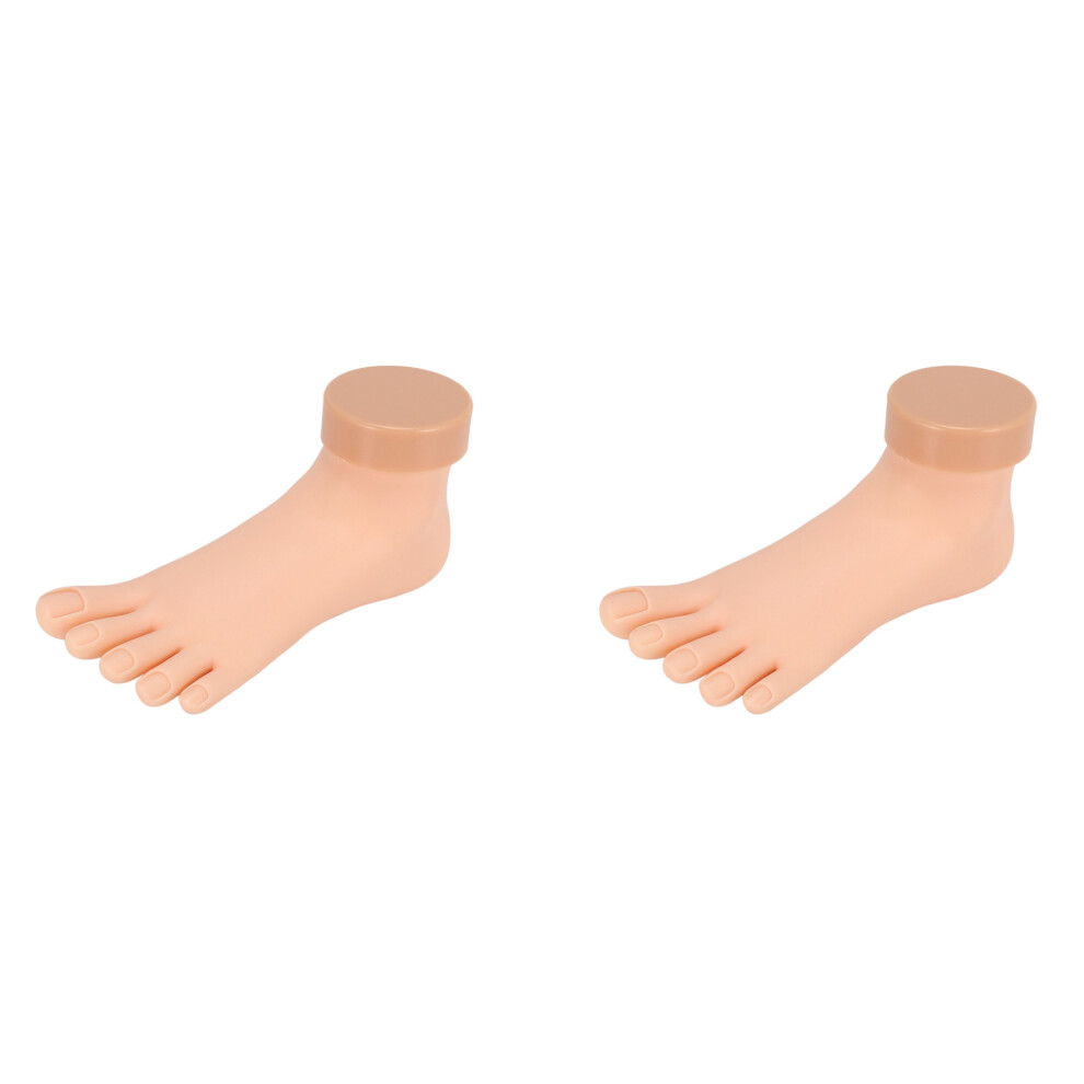 Photos - Manicure & Pedicure Tools Jojomino 2X Practice Foot Model Flexible Movable Soft Fake Foot Tool for Nail Art Train 