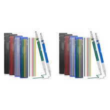 4 Pcs Welders Pencil with 96 PCS Round Refills Mechanical Pencils Metal Welding for Tube Pipe Fitter