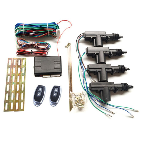 Power Central Locking System for 4 Doors, Universal Keyless Entry Car Kit with Remote Control Conversion