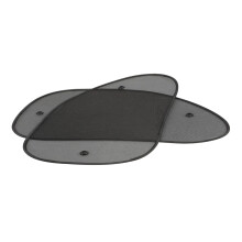 2 Pcs fenetre de voiture pare-soleil ecran pare-soleil protection UV enfantsBouclier lateral arriere noir