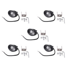 5X 10V-80V VeíCulo LED Azul Lâmpada de Sinal de Aviso Empilhadeira Local de Trabalho Luz de SegurançA Carro 20W Lâmpada de SegurançA Industrial