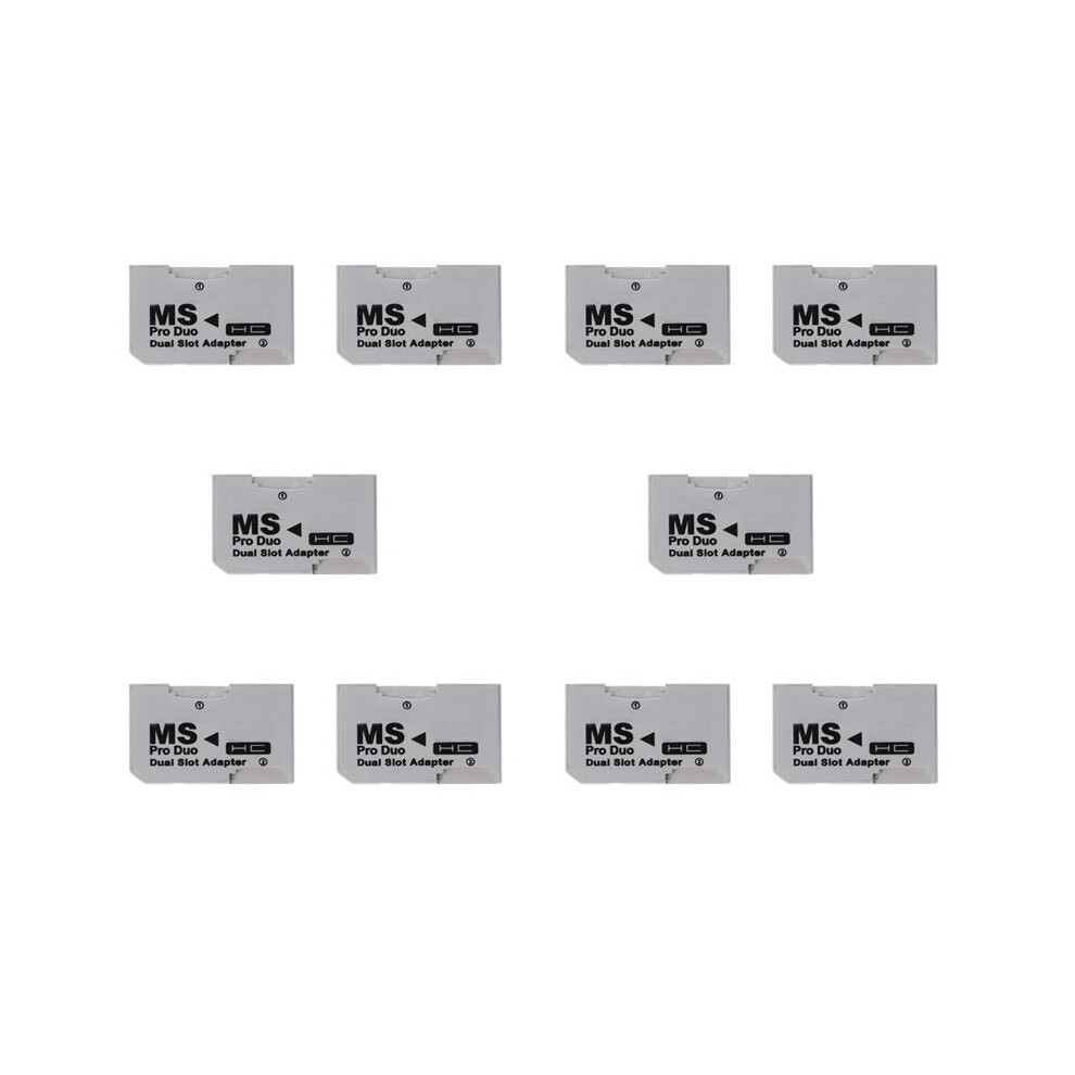 10X Memory Stick Pro Duo Card Reader Micro- Tf To Ms Pro Card Adapter Single Dual Slots For Psp Gamepad 6031692467691