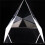2X Prism Optical Glass Pyramid 40mm High Rectangular Polyhedron Suitable for Teaching Experiments 3