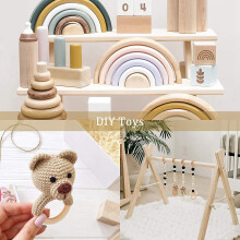 60Pcs 70mm Wood Rings,Wooden Wood Circles for DIY Crafts, Macrame Plant Hanger,Ornaments and Jewelry Making
