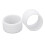 2pcs White Silicone Tennis Racket Handle Sweat Absorption Ring 5g 1