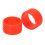 2pcs Tennis Racket Handle Silicone Ring Sweat Absorption Fixing Ring Red 1