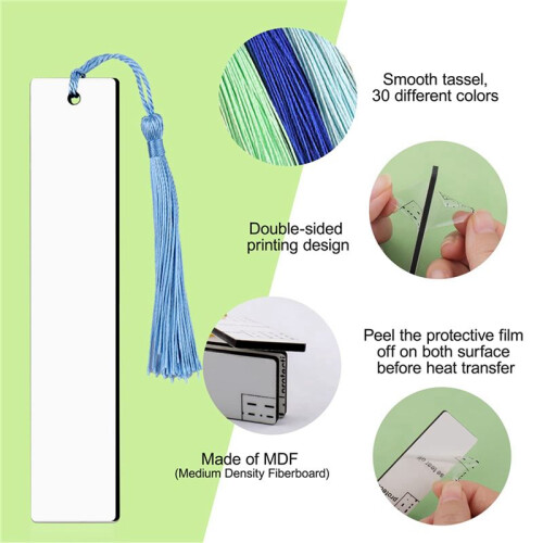 90Pcs Sublimation Blank Bookmarks, Sublimation Blank Products DIY Bookmark  Projects Sublimation Double Sublimation 1