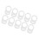 80 Pcs Button Silicone Ring Mam Pacifier Holder Mannequin Clip Adapter Transparent 6