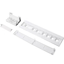Kit de Fixação Deslizante para Trilho de Prateleira de Porta de Refrigerador Doméstico Integrado em Plástico