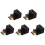 5X  Adapter 90 Degree Right Angle L - Type (Bottom)Black 1