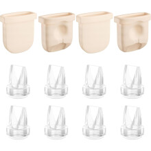 12PCS Duckbill Valves Silicone Diaphragms for E10/E20/S1/S1 Pro Replacement Parts, Wearable Breast Pump Accessories