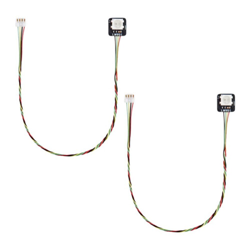2PCS for  CyberBrick WS2812 RGB LED Light Board IDC0.8 4-Pin Connector 3D Printed Model Components