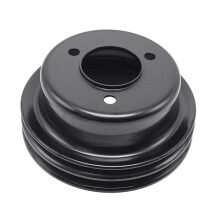 Engine Water Pump Pulley 2 Black Steel for SB 260 289 V8 Mustang 1965-1967 Crank Pulley