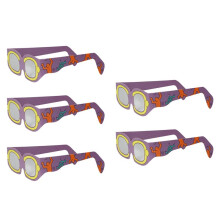 5PCS Paper Solar Eclipse Glasses Safety Sun Viewing Glasses Anti-Uv Solar Viewing Glasses Protect Eyes