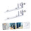 2Pcs Durable Iron Pegboard Hooks and Rack Set for Home Organization, Adjustable Tool Installation 5