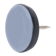 80Pcs 25mm Chair Gliders Furniture Sliders PTFE Easy Moving Pads Round with Nail Feet Protector for Hardwood Floor