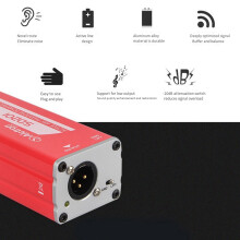 4X Alctron SD201 Boîte DI Active Transformation D'Impédance DIBOX Boîte de Connexion Directe D'Effets de Scène Professionnelle