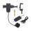 2.4G Wireless Microphone System for Violin, Cello, Guitar Clip- Transmitter and Receiver, 50 Meters Range 1